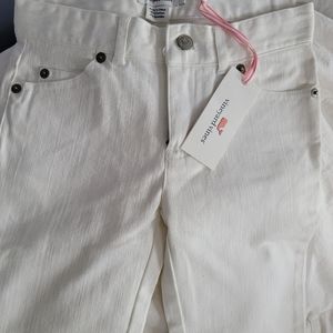 Vineyard Vines girls size 7 white jeans NWT